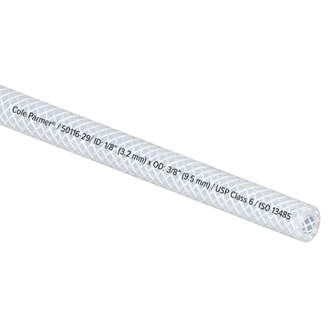 15M Reinforced Clear TPE Tubing 1/8x3/8"