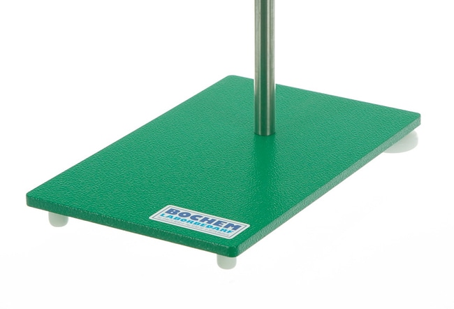 Stand base steel, green varnished, M10,