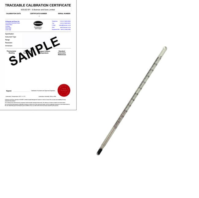 205mm Precision Thermometer -10/110C 1.0