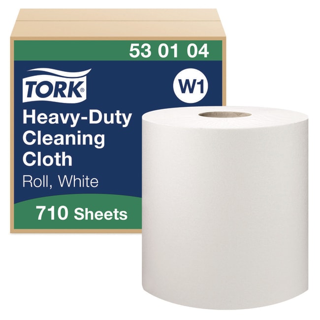 1ROLL Tork Heavy-Duty Cleaning Cloth Whi