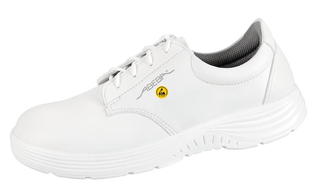 1PR X Light white microfibre lace-up sho