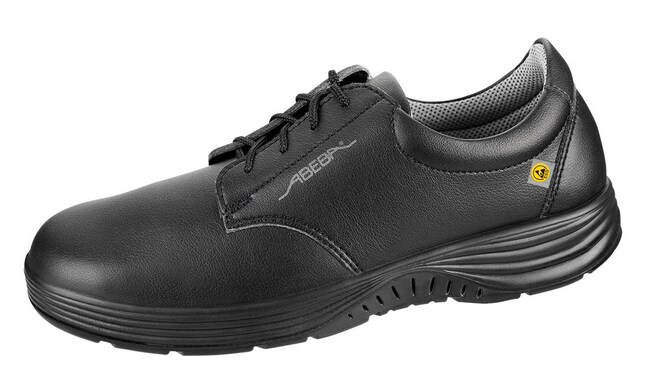 1PR X Light black microfibre lace-up sho