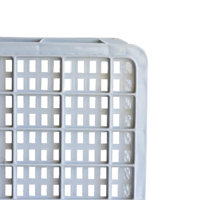 48LT Grey perforated crate 500x400x290mm