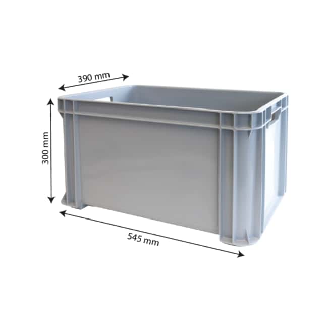 45LT Grey stackable reinforced container