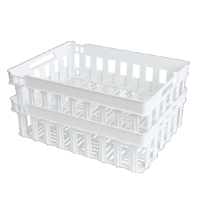 13LT White stacking and nesting perforat