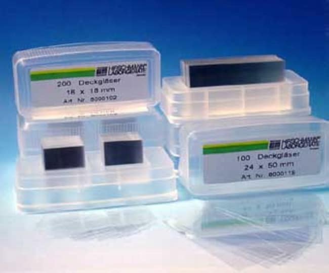 Hirschmann Deckglaser, Abmessungen: 15 x