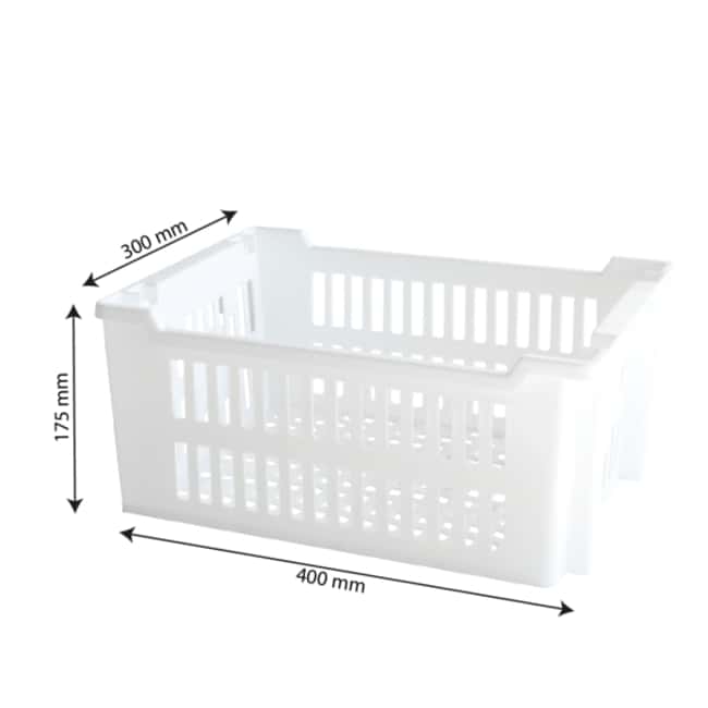 13LT Grey stacking and nesting perforate