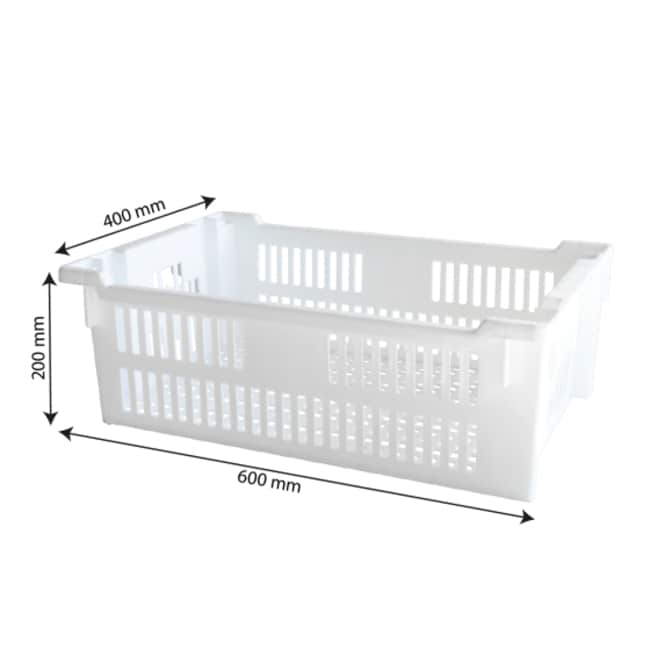 30LT White stacking and nesting perforat