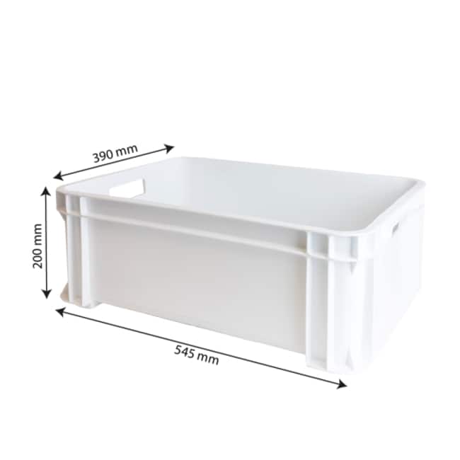 30LT White stackable reinforced containe