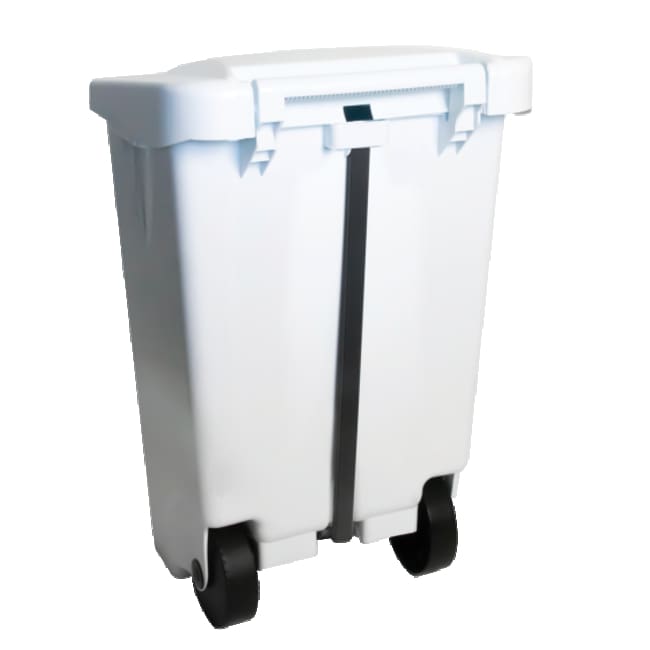 120LT Eco Pedal container with white lid
