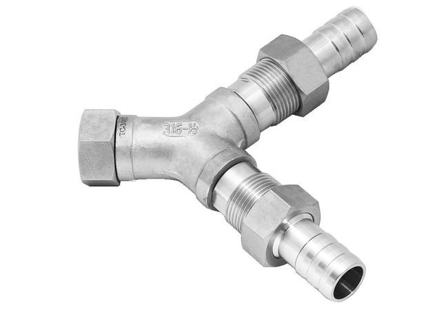 2FACH-VERTEILER G 3/4" MIT SCHLAUCHOLIVE