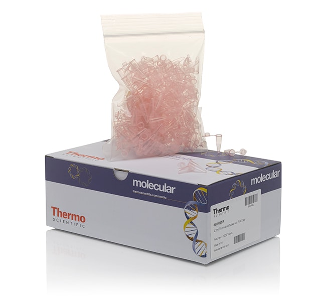 0.2ml Flat Cap Thermo-Tube, red (VE=1000