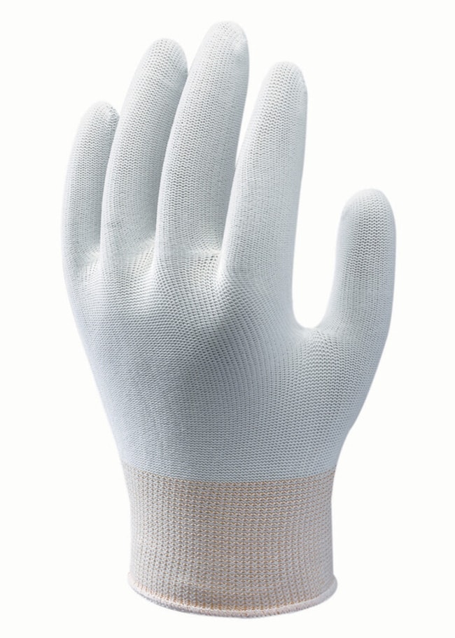 10PR GLOVES UNCOATED, 06 S, WHITE