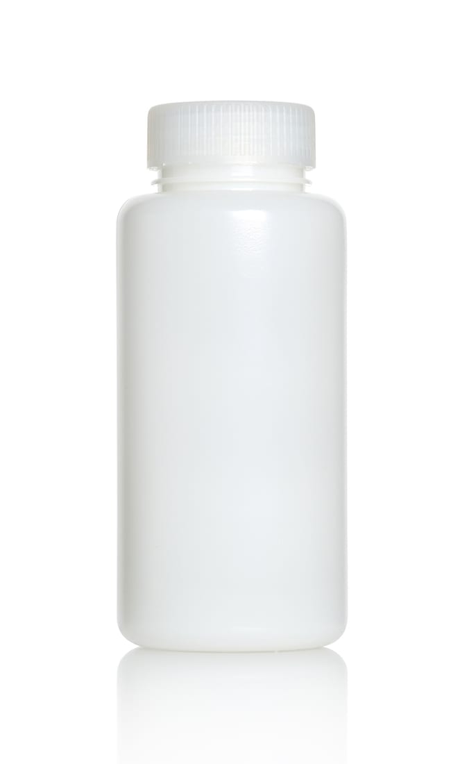 Azlon runde HDPE-Flaschen, Weithals, Kap