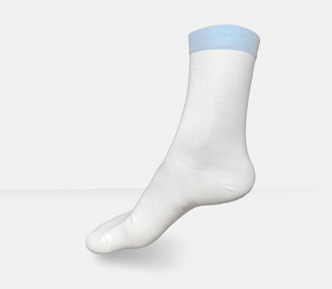 200PR Cleanroom Socks, White, 100% Polye