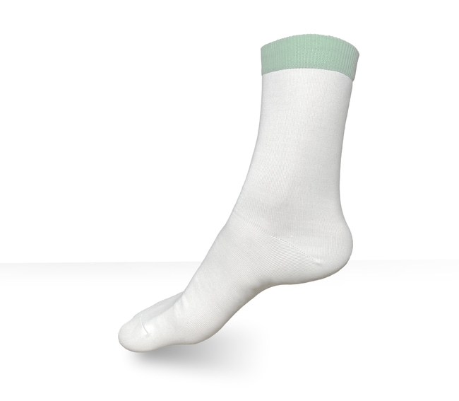 200PR Cleanroom Socks, White, 100% Polye