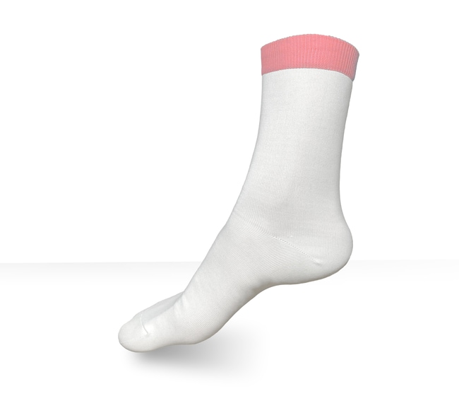 200PR Cleanroom Socks, White, 100% Polye