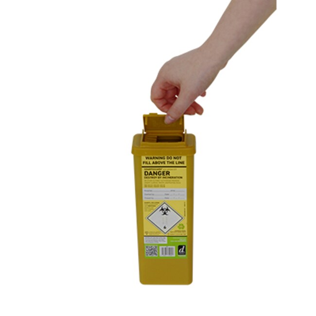 Eco Yellow 0.5 Waste Container .