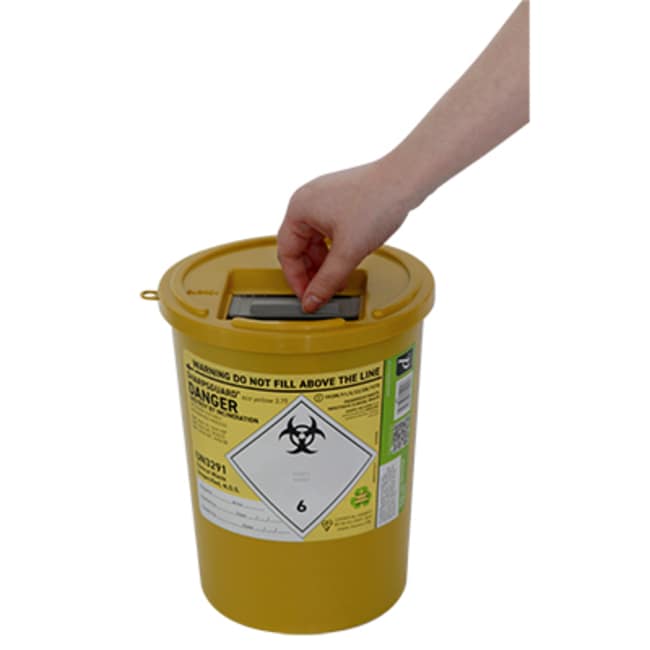 Eco Yellow 3.75 Waste Container .
