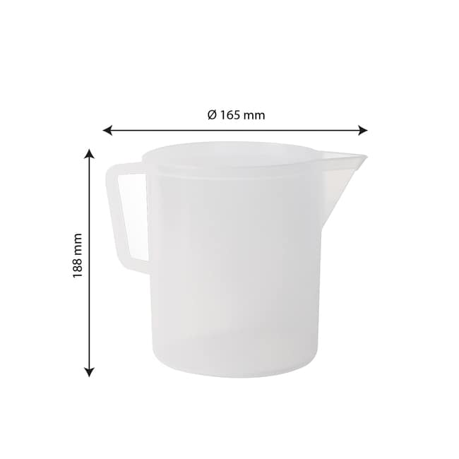 3LT Transparent graduated pitcher