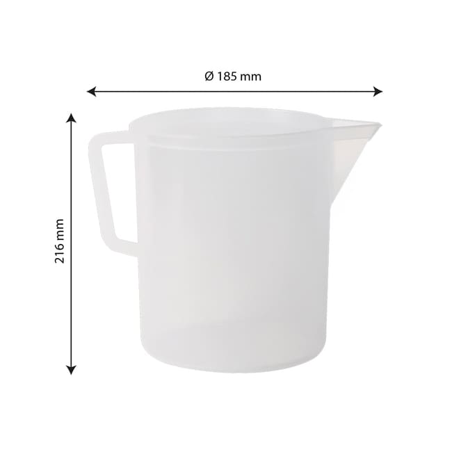 5LT Transparent graduated pitcher