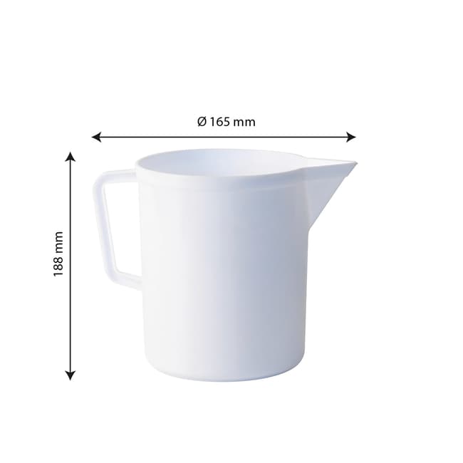 3LT White graduated pitcher