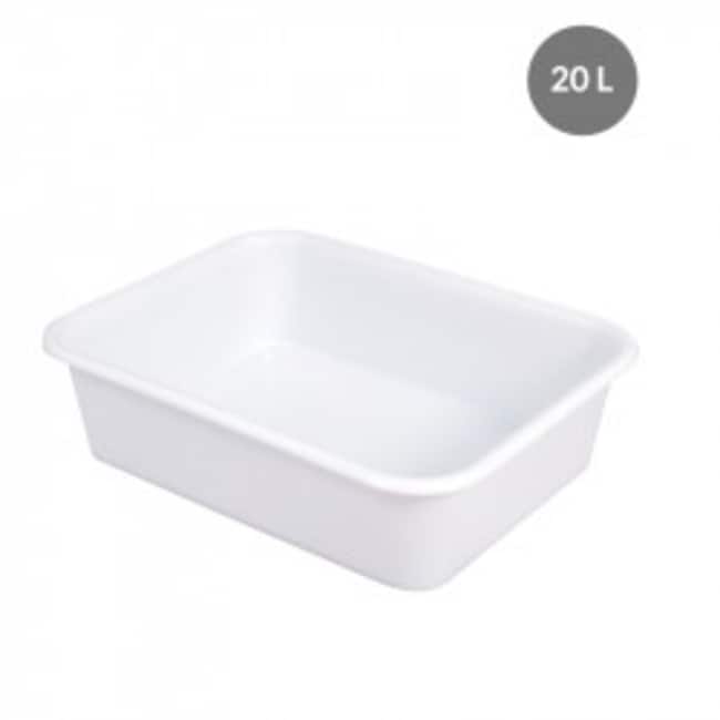 20 l white rectangular container