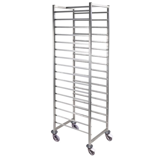 16 rack stainless steel trolley