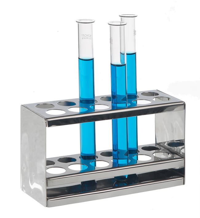 Bochem Reagenzglasstander aus Edelstahl,