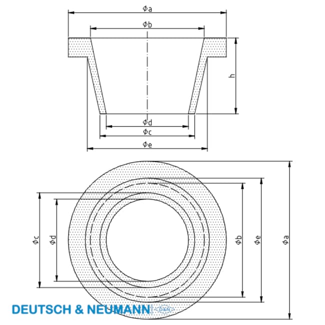 Deutsch Neumann Roter Filterring aus Nat