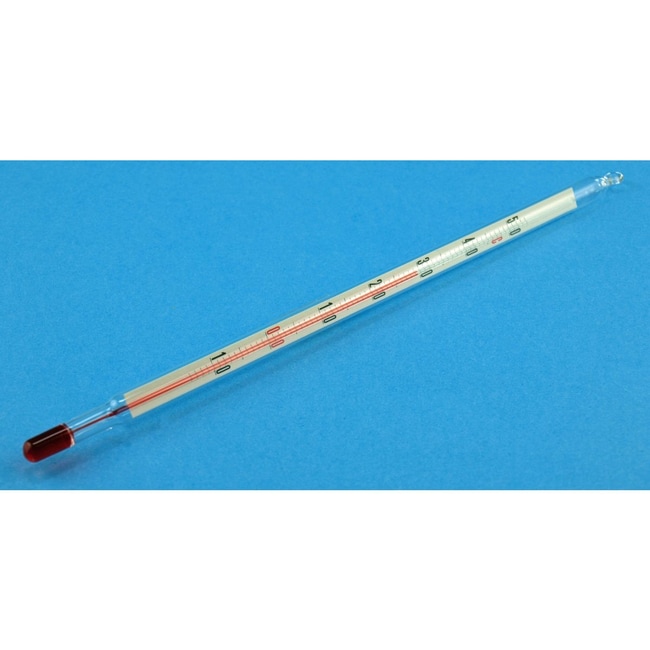 Karl Hecht Thermometer, rot, mit Petrolf