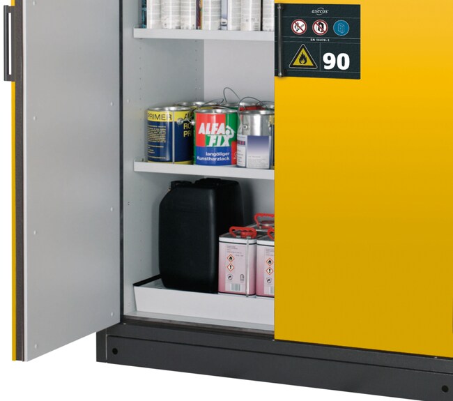 Asecos Abdeckung aus pulverbeschichtetem