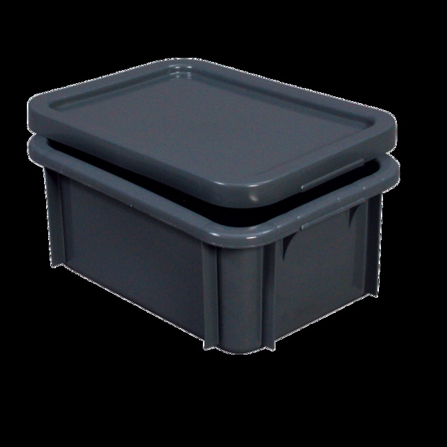 12 l grey rectangular container