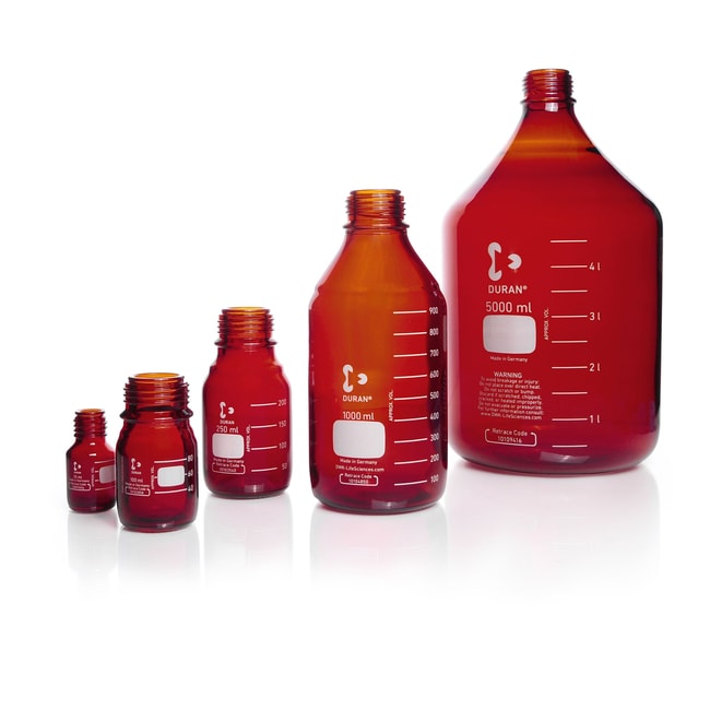 Laborflasche 10000 ml,Braunglas ohne Kap