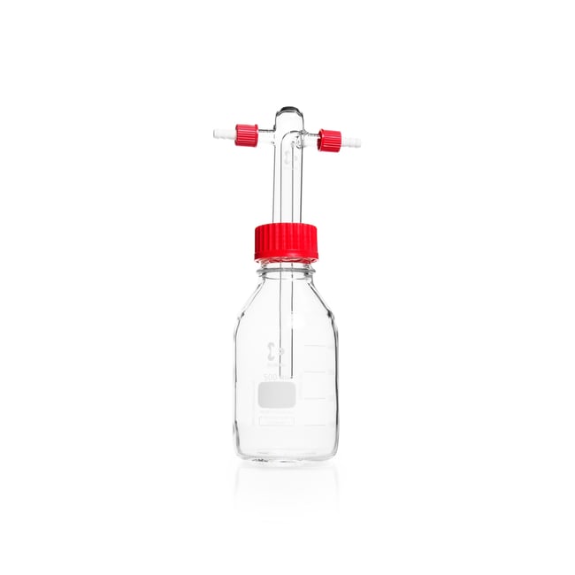 Gaswaschflasche nach Drechsel 500ml, ohn