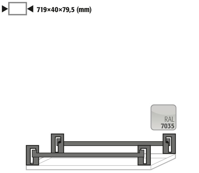 Asecos Einlegebodenschutzbu¨gelsystem, A