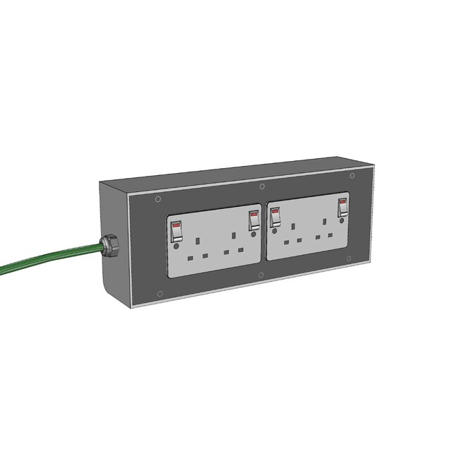 BICASA Electrical Panel with 4 British S