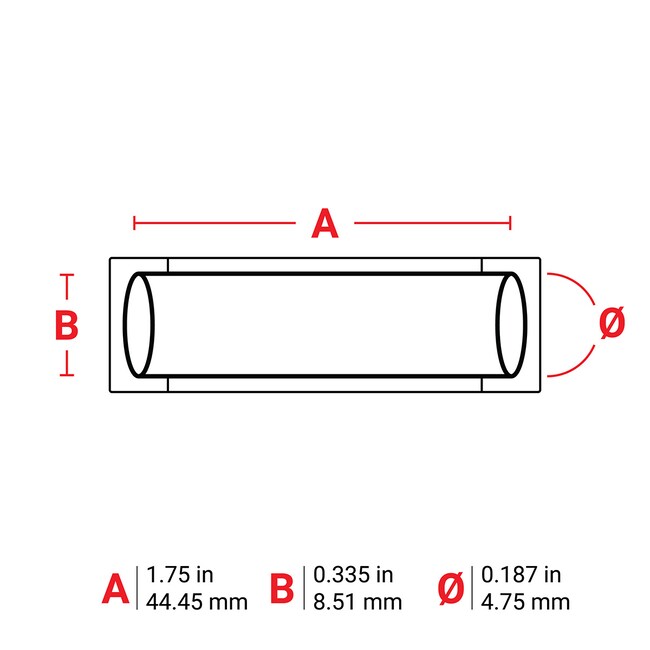 100ROLL Sleeve Polyolefin 44.45 mmx8.51