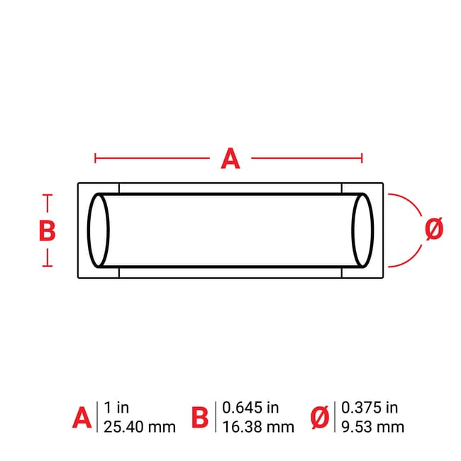 100ROLL Sleeve Polyolefin 25.40 mmx16.38