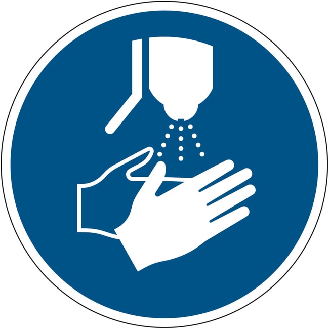 Disinfect your hands Sign Aluminium EMEA