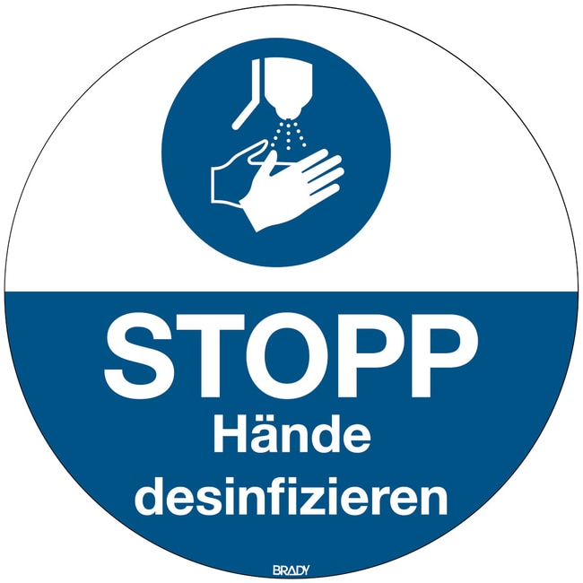 Floor Sign Polyester German M/M061/DE453