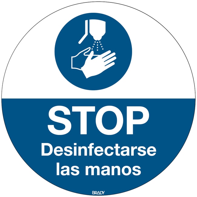 Floor Sign Polyester Spanish M/M061/ES18