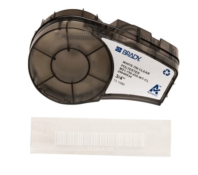 BMP21 Cartridge B430 white on clear