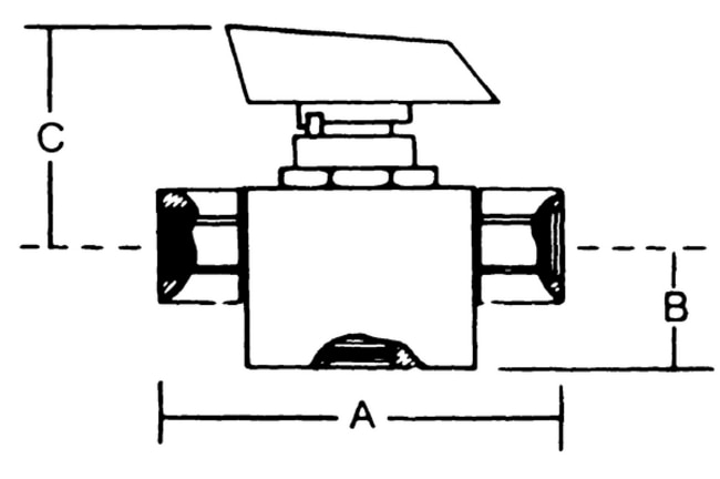 MilliporeSigma Edelstahlkugelventil, 1/4