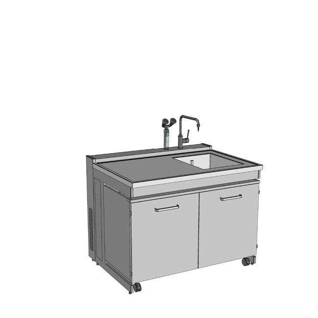 BICASA MECC Series Wall Bench with Sink,