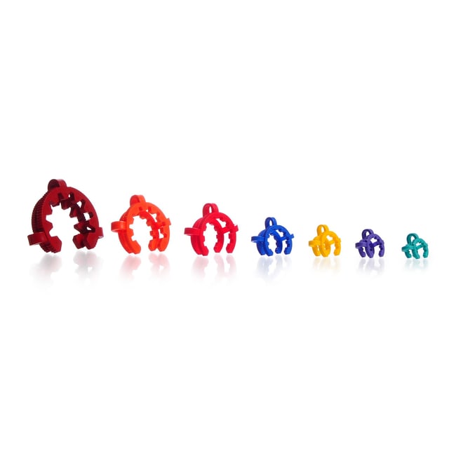 X10 KECK clips for conical joints, POM,