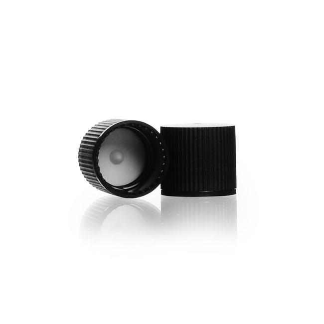 X100 Screw cap with seal, GL 14, PP, bla