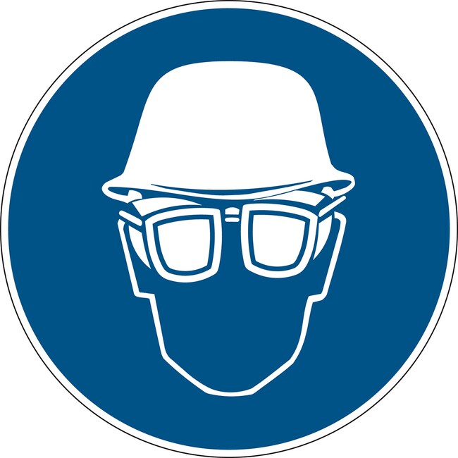Brady ICON 100MM WEARING HELMET GOGGLES,