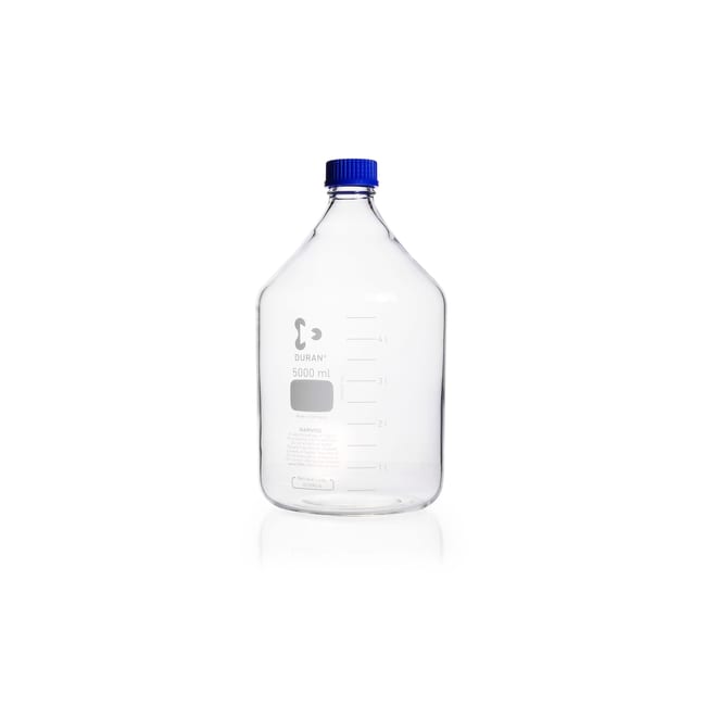 Laborflasche 5000 ml mit Kappe und Ausgi