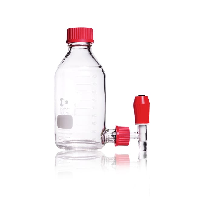 Abklärflasche 1000 ml, mit Gewinde und A